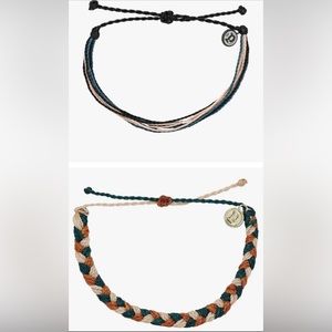 BUNDLE OF 2 Puravida Bracelets Peak Braided Bracelet & Dark Seas